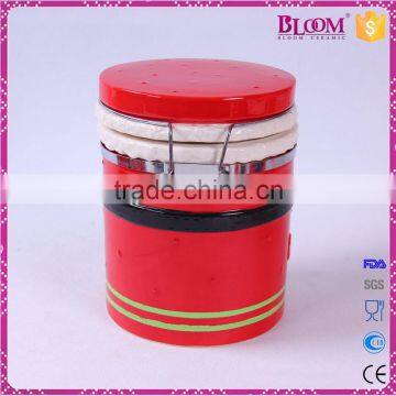Christmas Decor Iron Desgin Ceramic Kitchen Canister photo-4