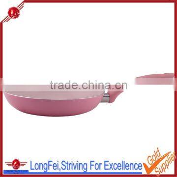 induction aluminum fry pan pink ceramic coating electric skillet