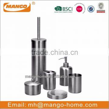 6pcs Round Stainless Steel Bathroom Set