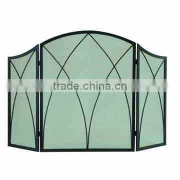 Fireplace 3-panel Folding Screen