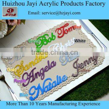 Acrylic Wedding Place Card Alternative, Place Setting, Wedding Party Acrylic Name Tag photo-5