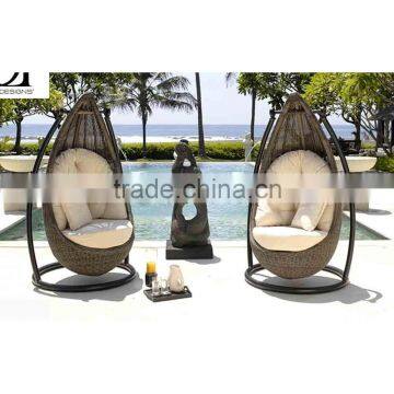 1 Person Rattan Bullet Hanging Chair For Sell photo-6