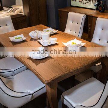 Kitchen Quality Wood Dining Set Table With 6 Chairs L A-33 photo-2