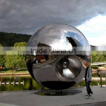 Modern City Polished Metal Craft Stainless Steel Outdoor Sculpture for Garden photo-3