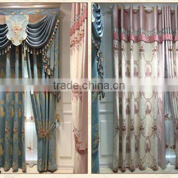 JH-541European luxury chenille curtains around the living room bedroom windows shading thick American customized