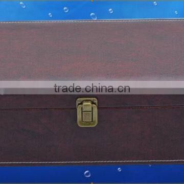 Hot Sale Bottle Shape Leather Wholesale Wine Gift Box photo-3