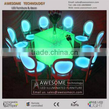 Acrylic Material Glow Lounge Louis Ghost Chair Stackable photo-3