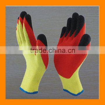 Durable Double Dipped Fintertips Garden Digging Gloves Supertip Gardening Gloves