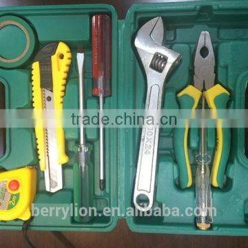 Berrylion Household Tool Set Plier wrench test pen 8pcs home use tool set