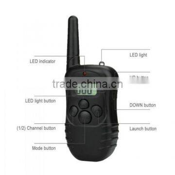 Rechargeable 300m Waterproof Electric Shock Vibra Remote Dog Pet Safe Training Collar photo-2