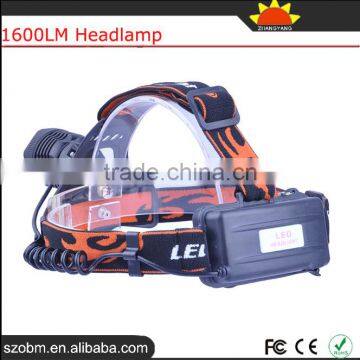 XQ41T6 T6 LED 1600lm Headlamp Power Camping Head Light Head Flashlight For Wholesale photo-3