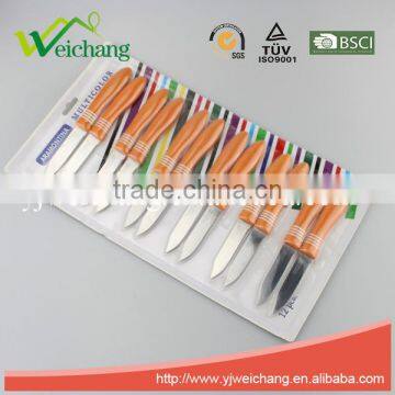WCE246 Hot Sale Cutlery Set 12 Pcs Stainless Steel and Plastic Handle Knife Set photo-2