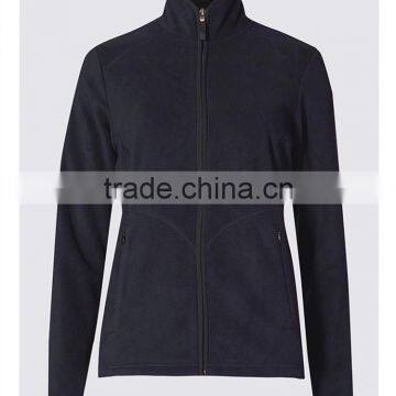 Plain Color Polar Fleece Fabric Warm Women Jacket photo-3