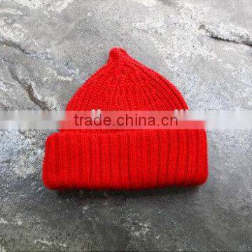 100% Acylic Cottonacrylic Beanie Embroidery Knit Hats/winter Caps photo-5