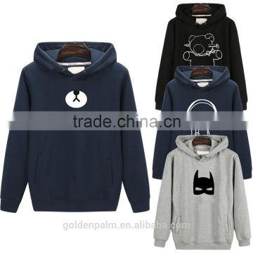 100% cotton normal printing 300 gsm men custom hoodies