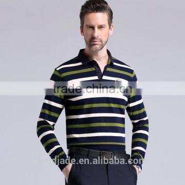 Spring New Style Brand Striped Long Sleeve T Shirt Business Polo T Shirt High Quality Polo Shirt photo-2