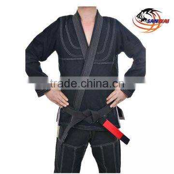 Brazilian Jiu Jitsu gi With Embroidery and Sublimation Patches or Blank Black/white/blue Col Bjj gi for Adult and Kids photo-5