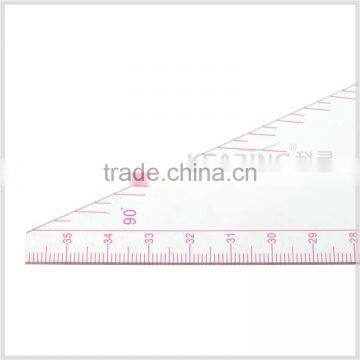 Kearing Transparent Acrylic Triangle Ruler for Sewing Multi Use Plastic Rulers#T036 photo-4