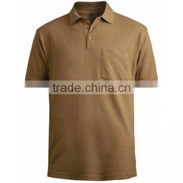 Custom Comfortable Summer Blank Brown Color Polo T Shirt