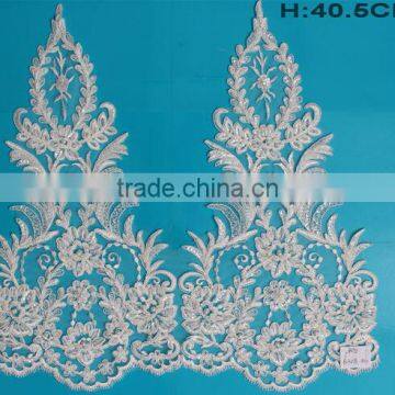 Durable Ivory Rhinestone Garment Accessories Lace Trim