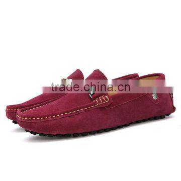 Swede Leather Casual Shoes Fashion for Male Have Sample, High Quality Genuine Leather Peas Shoes Casual for Men photo-6
