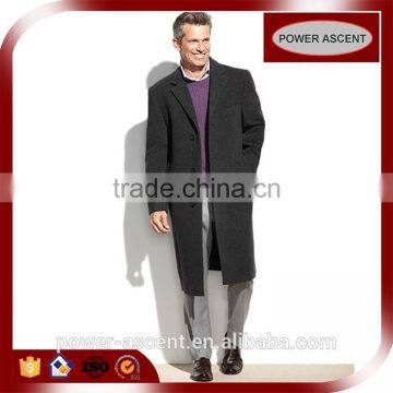 Long Style Overcoat Wool/cashmere Winter Dress Mens Wool Long Coat