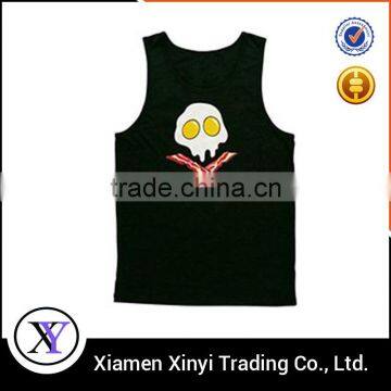 Cheap cotton black ribbed tank tops for men