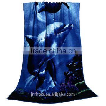 100% cotton printing beach towel made in China