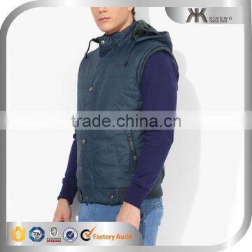 2017 Winter Jacket for Men and Women Polyester Fabric Padded Vest photo-2