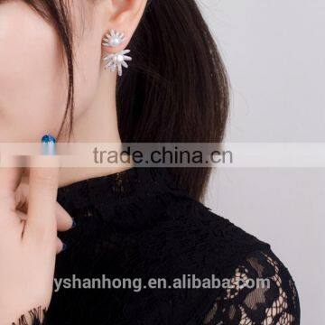 Natural Pearl Inlay Zircon Earrings Fashion photo-2