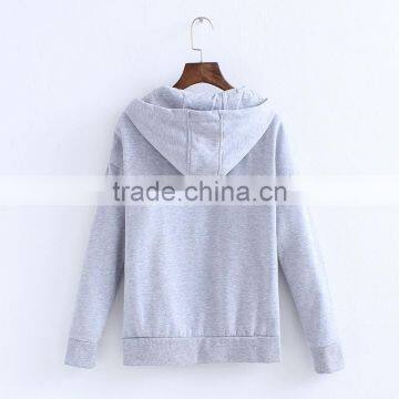 Plain Fleece Zipper Up Casual Hoodie Jacket For Men photo-4