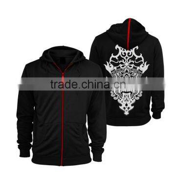 Plain Black Hoodie With Fit Male Sports for Men Custom Fashion Hoody Jacket photo-2