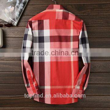 OEM Service New Check Pattern Basic Brand Logo Men Formal Shirt in Bulk photo-2