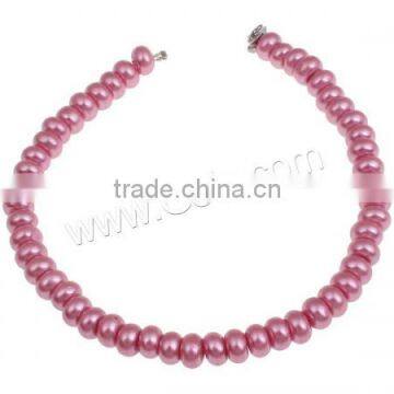 Hot Sale Glass Pearl Beads Jewelry Making Beads Bulk Bead Rondelle Rim Crow Roller Stoving Varnish Bright Rosy Pearl 948418 photo-2