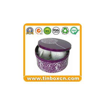 Metal gift tin box,gift tin packaging,round tin can,ball tin boxes