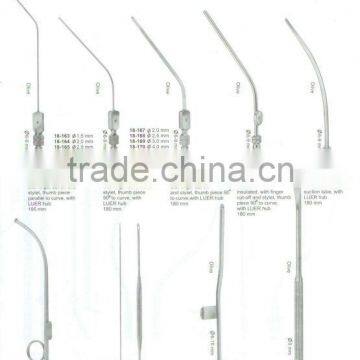Suction Instruments, Plester, Frazier, Gorney Suction Tube