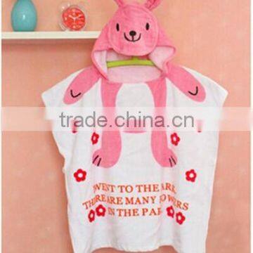 100% Cotton Animal Hooded Towel Poncho