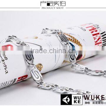 aluminum chain metal pendant necklace hip hop necklace Thick metal accessories fashion pendant jewelry