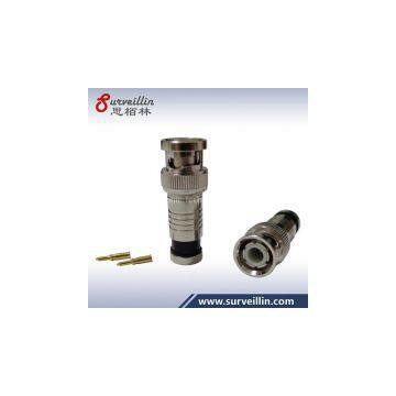 RG59 RG6 Cable Male BNC compression Connector for CCTV Security