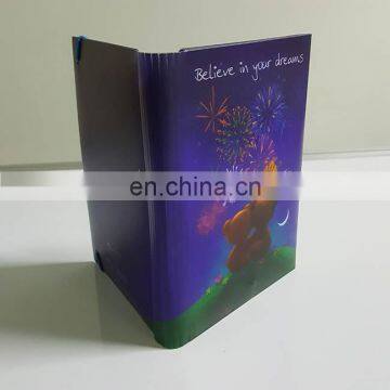 2017 Free Samples Hardcover a4 Szie Notebook Custom Printing With Led Light photo-3