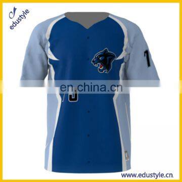 Bulk Custom Printed Mens 100 Cotton Baseball Jerseys