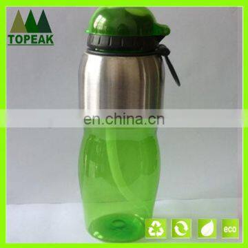 Wholesale Plastic PCTG Drinking Sport water bottle CUP with straw BPA FREE 500ml 700ml