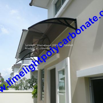 polycarbonate sheet awning, polycarbonate awning, PC awning, polycarbonate canopy, PC canopy, door canopy, DIY awning