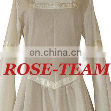 Rose Team-Free Shipping Custom-made Gray Girl Dress Medieval Renaissance Victorian Dress photo-3