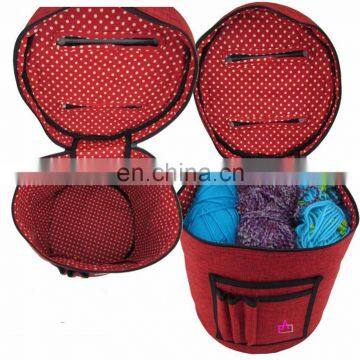 Yarn Storage Bag Organisation Portable Lightweight Easy to Carry Knitting Crochet Yarn Holder With Pockets photo-2