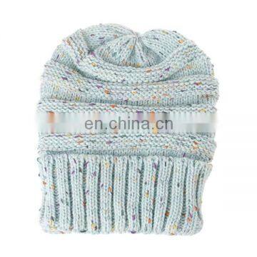 Autumn and Winter Hat Ms. Miscellaneous Color Knitted Wool Hat Outdoor Warm Hat Cap photo-6