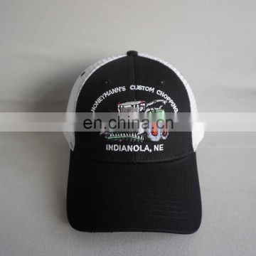 Caps Mesh embroidery logo, material cotton and mesh white hight quality made in vietnam