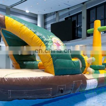 HI kids swimming pool floating water park/inflatable dolphin water games