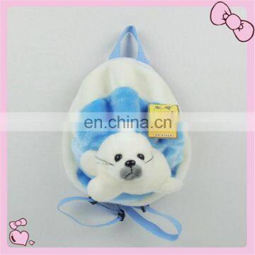 high quality furry animal schoolbag for children