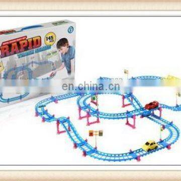 plastic high speed train railway set toy for kids